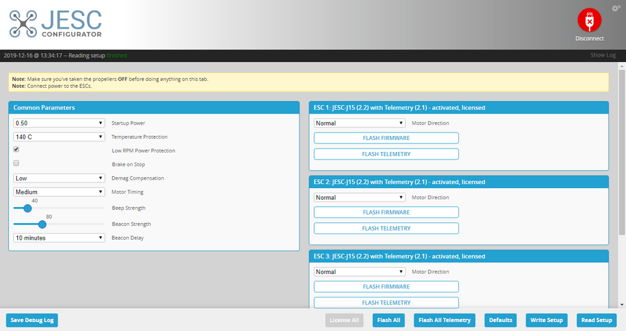 JESC configurator